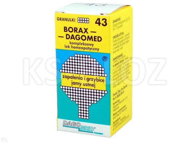 DAGOMED 43 Borax -zap.i grzyb.jam.ustnej interakcje ulotka granulki - 7 g