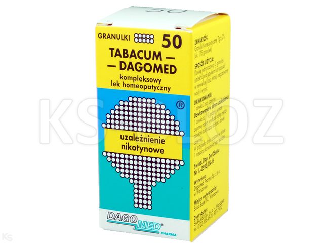 DAGOMED 50 Tabacum -uzależ.nikotynowe interakcje ulotka granulki  7 g