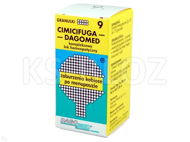 DAGOMED 9 Cimicifuga -Menopauza interakcje ulotka granulki  7 g | but.