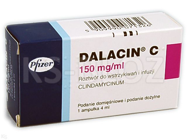 Dalacin C interakcje ulotka roztwór do wstrzykiwań i infuzji 600 mg/4ml 1 amp. po 4 ml