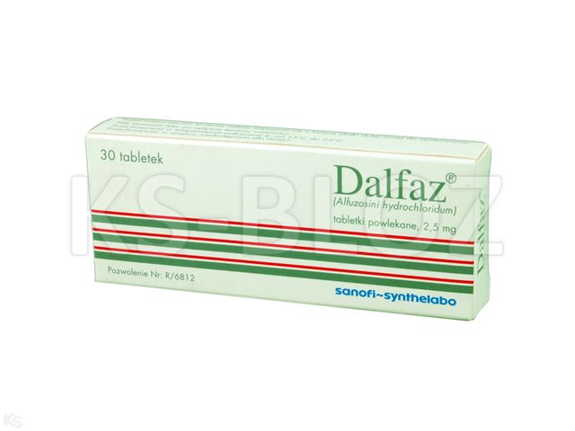Dalfaz interakcje ulotka tabletki powlekane 2,5 mg 30 tabl. (2 blist. po 15 tabl.)