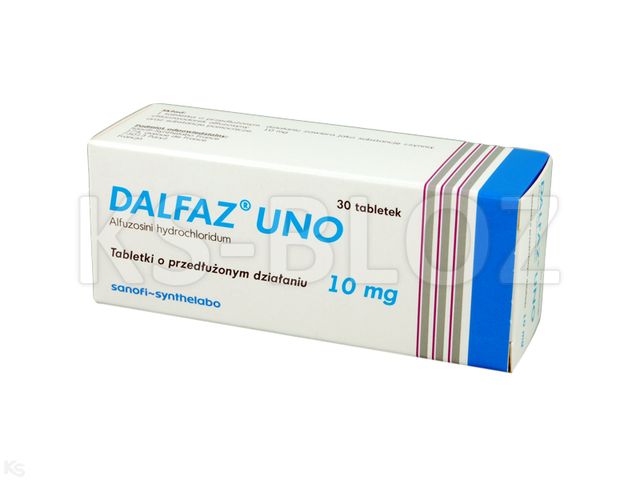 Dalfaz Uno interakcje ulotka tabletki o przedłużonym uwalnianiu 10 mg 30 tabl. | 3 blist.po 10 szt.