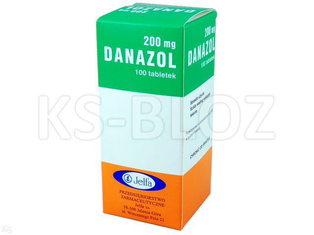 Danazol Jelfa interakcje ulotka tabletki 200 mg 100 tabl.