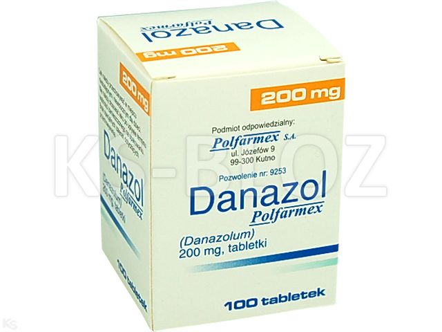Danazol Polfarmex interakcje ulotka tabletki 200 mg 100 tabl. | fiolka