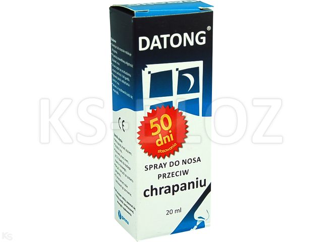 Datong Spray przeciw chrapaniu do nosa interakcje ulotka   20 ml