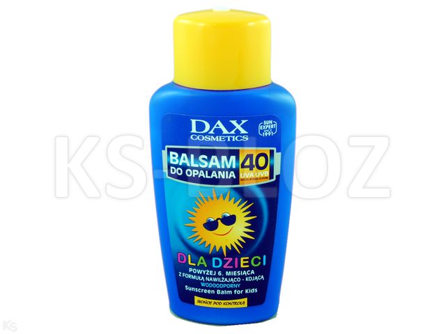 DAX Balsam do opalania dla dzieci F 40 powyżej 6 miesięcy interakcje ulotka balsam  150 ml