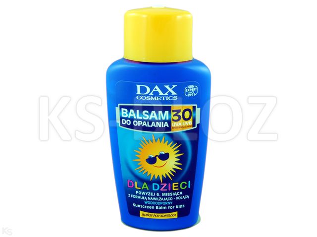 DAX Balsam do opalania dla dzieci wodoodporny F 30 interakcje ulotka balsam  150 ml