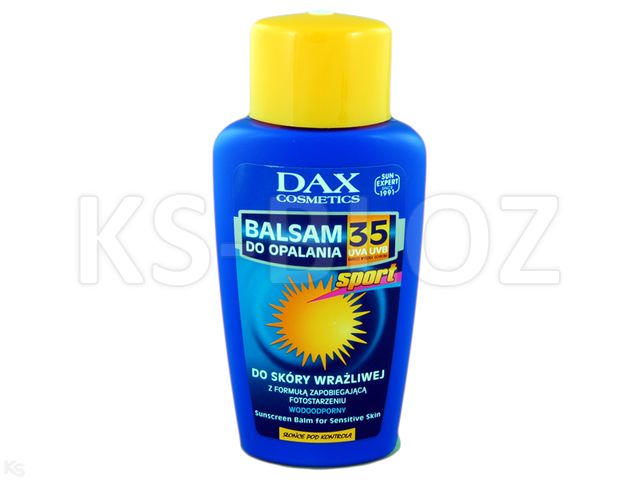 DAX Sport Balsam do opalania F 35 interakcje ulotka balsam  140 ml