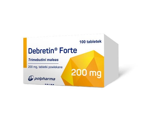 Debretin Forte interakcje ulotka tabletki powlekane 200 mg 100 tabl.