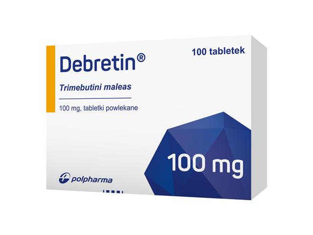 Debretin interakcje ulotka tabletki powlekane 100 mg 100 tabl. | 5 blist.po 20 szt.