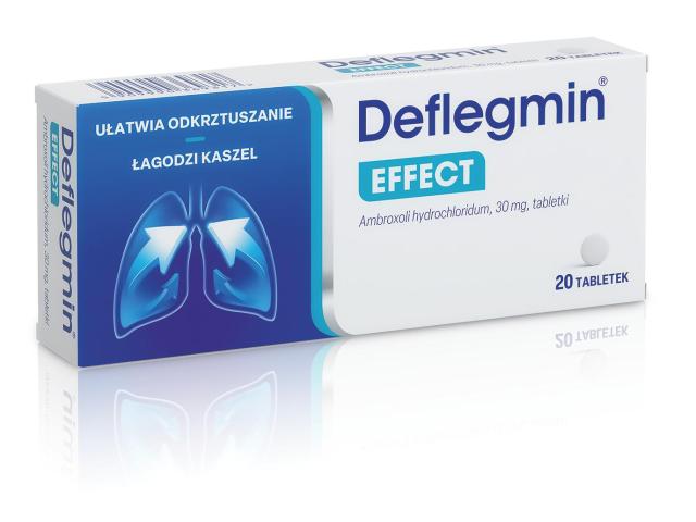 Deflegmin Effect (Deflegmin) interakcje ulotka tabletki 30 mg 20 tabl. (blist.)