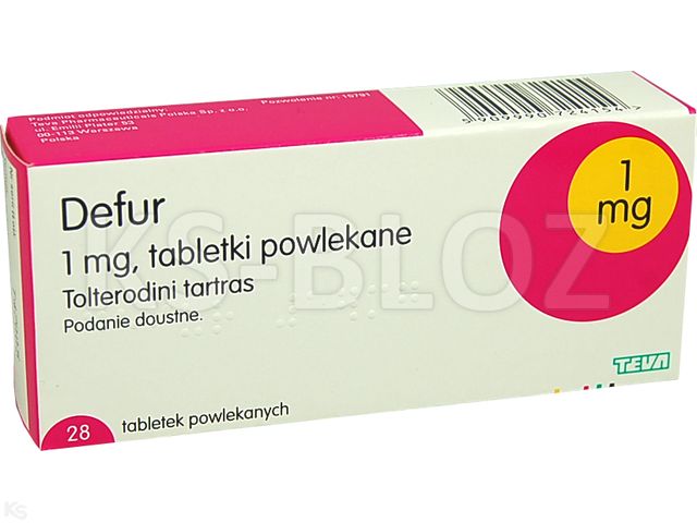 Defur interakcje ulotka tabletki powlekane 1 mg 28 tabl. | 4 blist.po 7 szt.