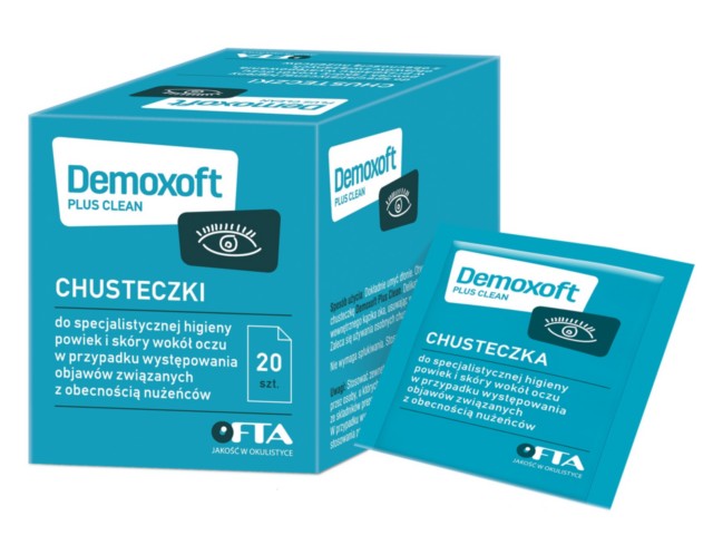 Demoxoft Plus Clean interakcje ulotka chusteczka - 20 sasz.