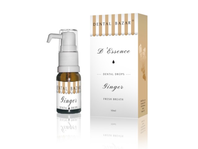 DENTAL BAZAR D'Essence Dental Drops Ginger Fresh Breath interakcje ulotka żel do stosowania w jamie ustnej - 10 ml