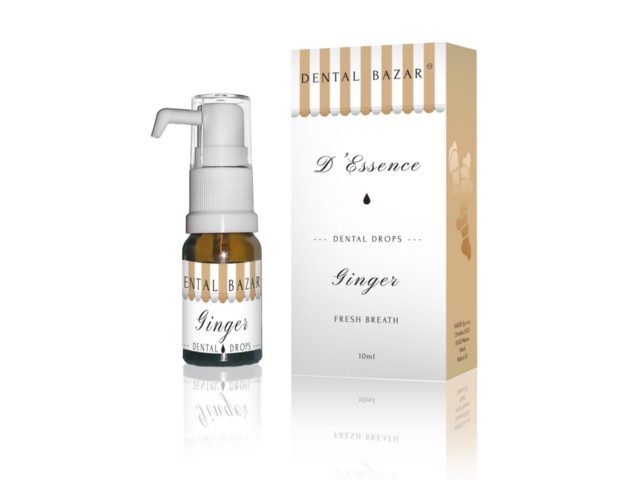 DENTAL BAZAR D'Essence Dental Drops Ginger Fresh Breath interakcje ulotka żel do stosowania w jamie ustnej  10 ml