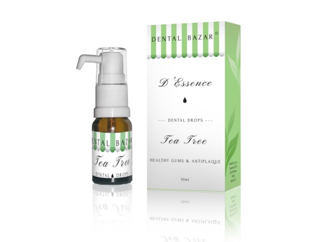 DENTAL BAZAR D'Essence Dental Drops Tea Tree Healthy Gums & Antiplaque interakcje ulotka żel do stosowania w jamie ustnej - 10 ml