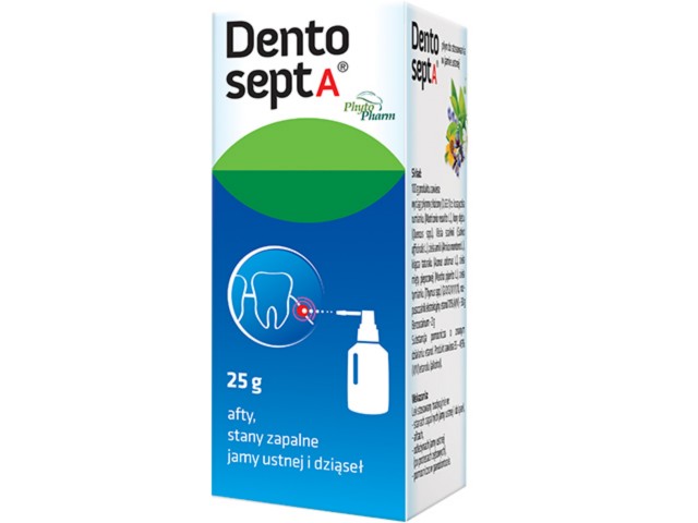 Dentosept A interakcje ulotka płyn do stosowania w jamie ustnej  25 g | (but.z pomp.i aplik.)