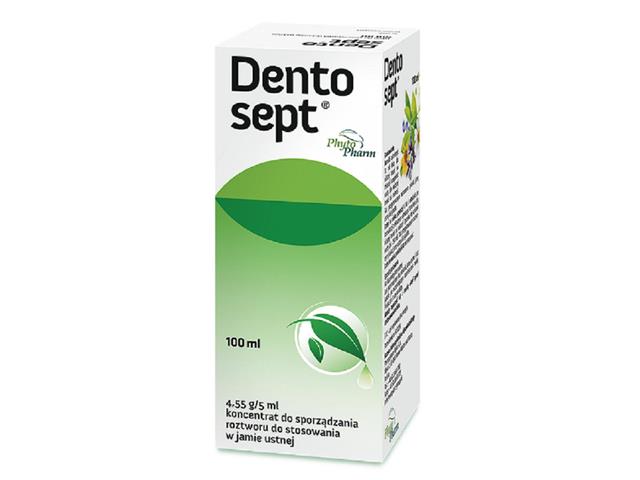 Dentosept interakcje ulotka płyn do stosowania w jamie ustnej 4,55 g/5ml 100 ml