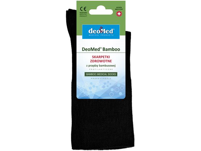 Deomed Bamboo Skarpety czarne 35-38 interakcje ulotka skarpeta  1 szt. (para)