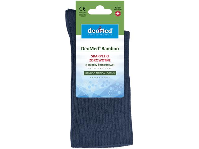 Deomed Bamboo Skarpety granatowe 35-38 interakcje ulotka   1 szt. | para