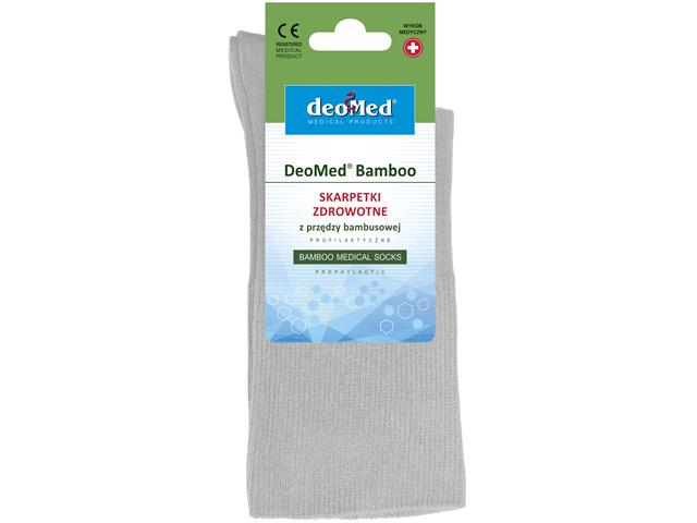 Deomed Bamboo Skarpety popielate 35-38 interakcje ulotka skarpeta - 1 szt. (para)