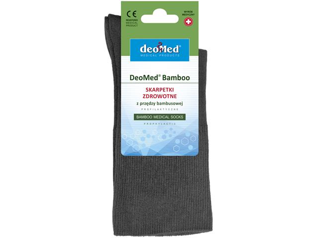 Deomed Bamboo Skarpety szare ciemne 35-38 interakcje ulotka skarpeta  1 szt. | para