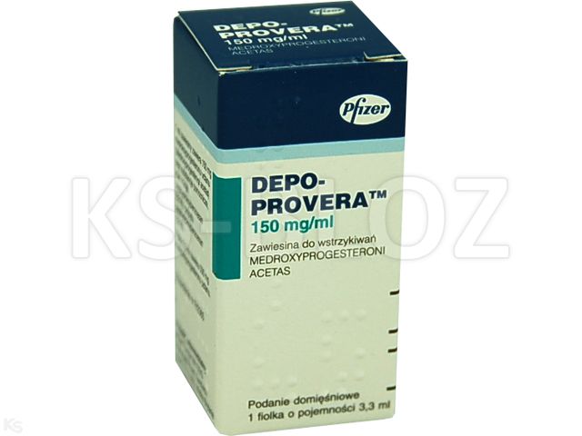 Depo-Provera interakcje ulotka zawiesina do wstrzykiwań 150 mg/ml 1 fiol. po 3.3 ml