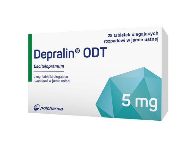 Depralin ODT interakcje ulotka tabletki ulegające rozpadowi w jamie ustnej 5 mg 28 tabl.