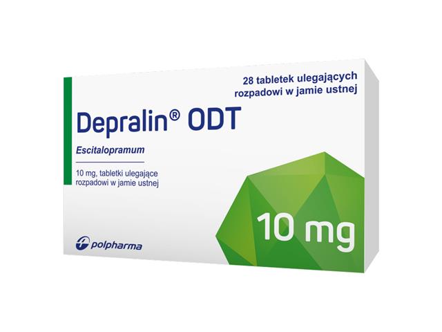 Depralin ODT interakcje ulotka tabletki ulegające rozpadowi w jamie ustnej 10 mg 28 tabl.