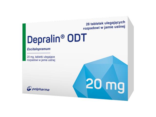 Depralin ODT interakcje ulotka tabletki ulegające rozpadowi w jamie ustnej 20 mg 28 tabl.