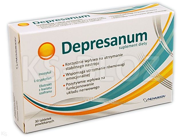 Depresanum interakcje ulotka tabletki powlekane  30 tabl.