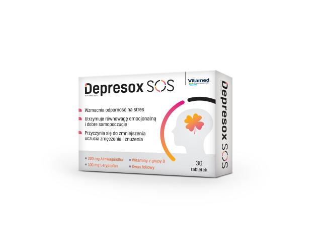 Depresox SOS interakcje ulotka tabletki - 30 tabl.