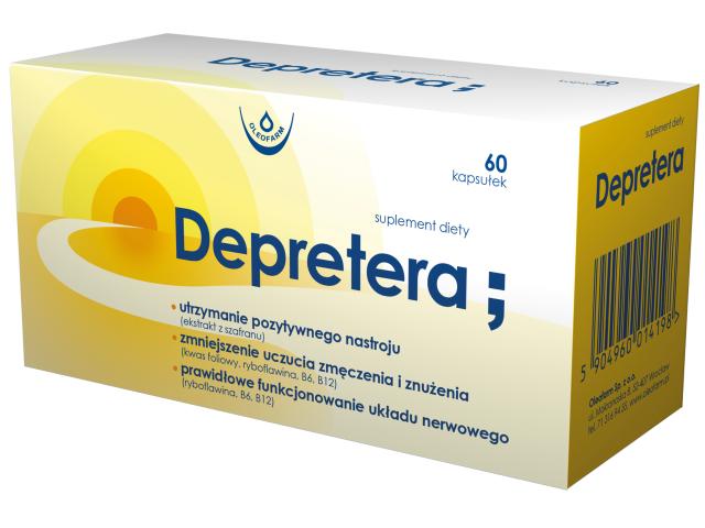Depretera interakcje ulotka kapsułki - 60 kaps.
