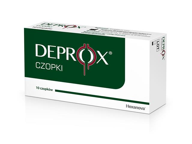 Deprox interakcje ulotka czopki doodbytnicze  10 czop. (2 blist. po 5 szt.)