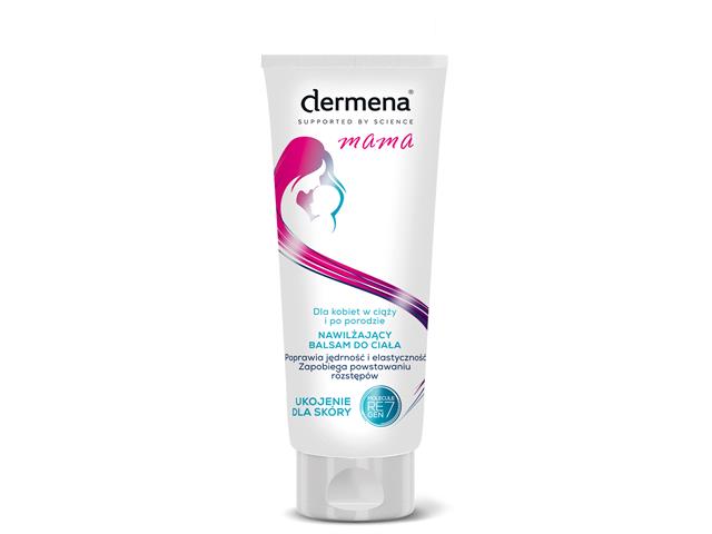 Dermena Mama Balsam do ciała dla kobiet w ciąży i po porodzie nawilżający interakcje ulotka balsam - 200 ml