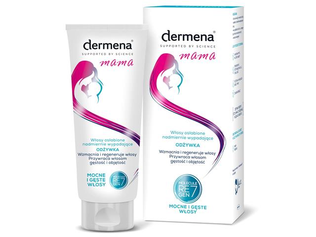 Dermena Mama Odżywka do włosów osłabionych nadmiernie wypadających interakcje ulotka odżywka - 200 ml