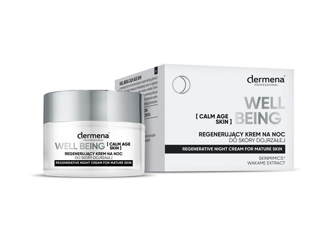 Dermena Professional Well-Being Calm Age Skin Krem regenerujący na noc do skóry dojrzałej interakcje ulotka krem - 50 ml