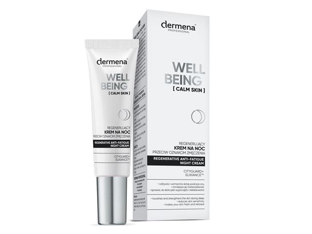 Dermena Professional Well-Being Calm Skin Krem przeciw oznakom zmęczenia regenerujący na noc interakcje ulotka krem - 30 ml