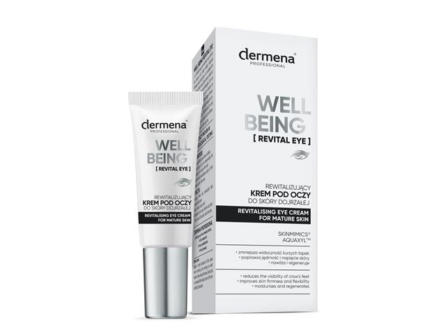 Dermena Professional Well-Being Revital Eye Krem pod oczy rewitalizujący do skóry dojrzałej interakcje ulotka krem  15 ml