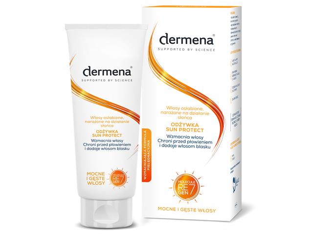 Dermena Sun Protect Odżywka do włosów osłabionych narażonych na działanie słońca interakcje ulotka odżywka - 200 ml
