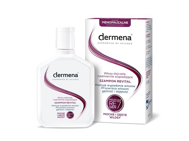 Dermena Supported By Science Revital Szampon włosy dojrzałe, nadmiernie wypadające interakcje ulotka szampon  200 ml