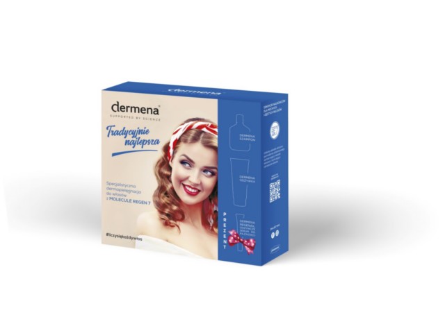 Dermena Zestaw (szamp.+odżywka) + DERMENA REGENAIL Serum w prezencie interakcje ulotka zestaw - 200 ml + 200 ml