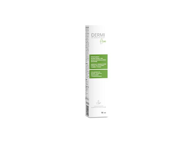 Dermi By Dermatologist Acne prep. na niedosk. skórne sk. tł., miesz. i trądzikowa punktowy interakcje ulotka   15 ml