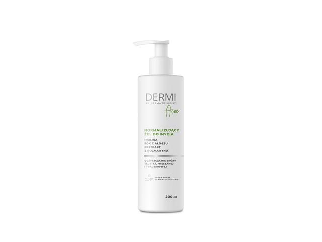 Dermi By Dermatologist Acne Żel d/myc. oczyszczenie normaliz. sk. tłustej mieszanej i trądzikowej interakcje ulotka żel  200 ml