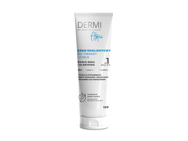 Dermi By Dermatologist Atopic Krem do twarzy i ciała emolientowy interakcje ulotka   100 ml