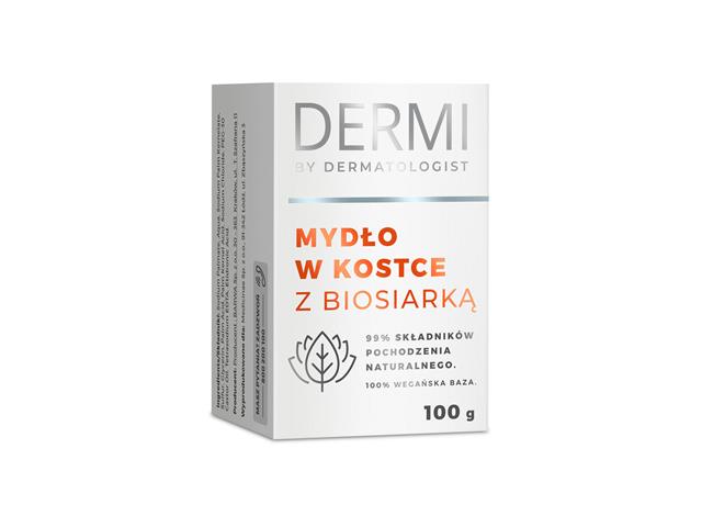 Dermi By Dermatologist Mydło w kostce z biosiarką interakcje ulotka   100 g