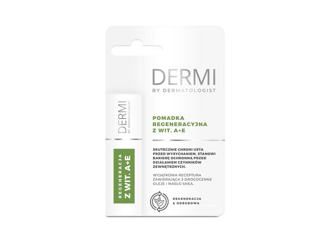 Dermi By Dermatologist Pomadka regeneracyjna z witaminą A + E interakcje ulotka   4.5 g