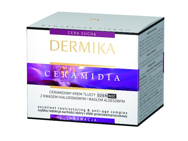 DERMIKA CERAMIDIA Krem tłusty n/dzień/noc interakcje ulotka  - 50 ml