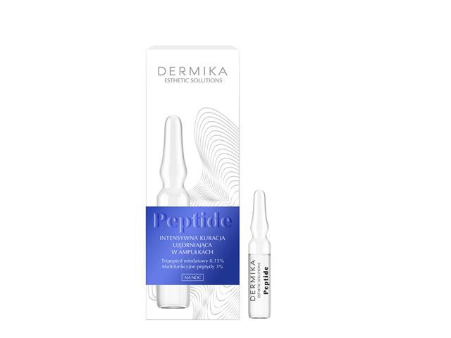DERMIKA ESTHETIC SOLUTIONS PEPTIDE Intensywna Kuracja ujędrniająca w ampułkach interakcje ulotka kuracja - 7 amp. po 2 ml