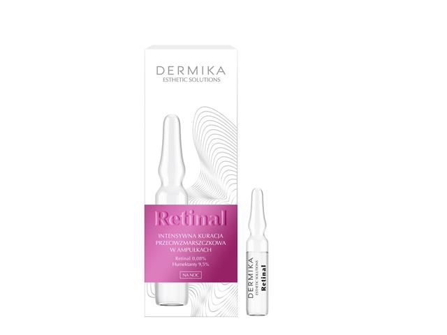 DERMIKA ESTHETIC SOLUTIONS RETINAL Intensywna Kuracja przeciwzmarszczkowa w ampułkach interakcje ulotka kuracja - 7 amp. po 2 ml